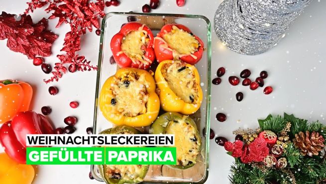 go to Weihnachtsleckereien: gefüllte Paprika