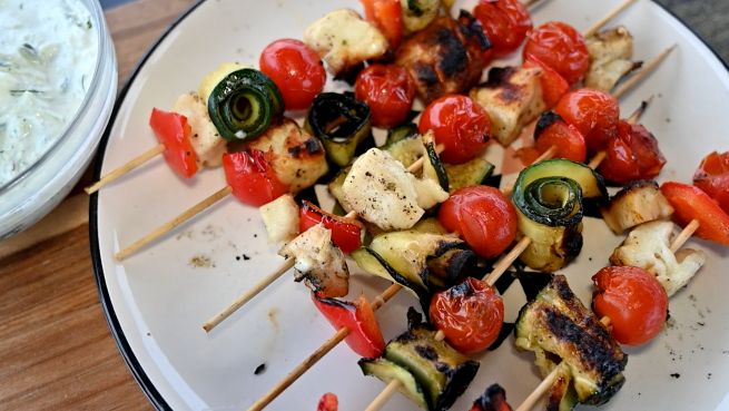 go to BBQ-Rezept: Halloumi & Veggie