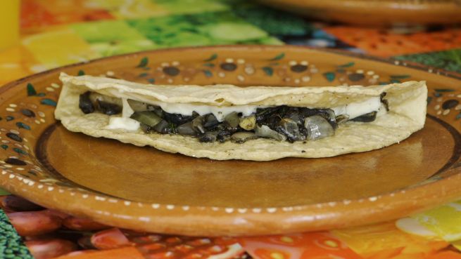 go to Quesadillas mit überbackener Maisbrandfüllung
