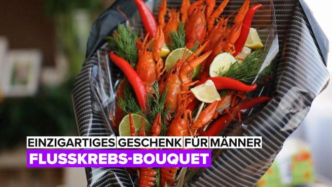 go to Essbares Bouquet: Flusskrebse inspiriert