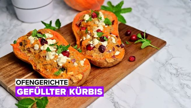 go to Ofengerichte: gefüllter Kürbis