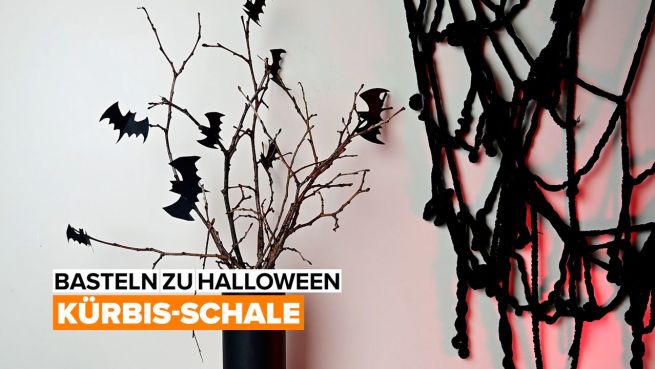 go to Basteln zu Halloween: Kürbis-Schale