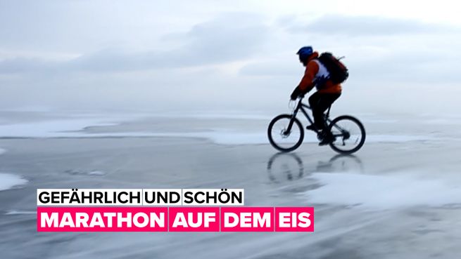 go to Aufregender Wintersport: ein Marathon auf dem Eis