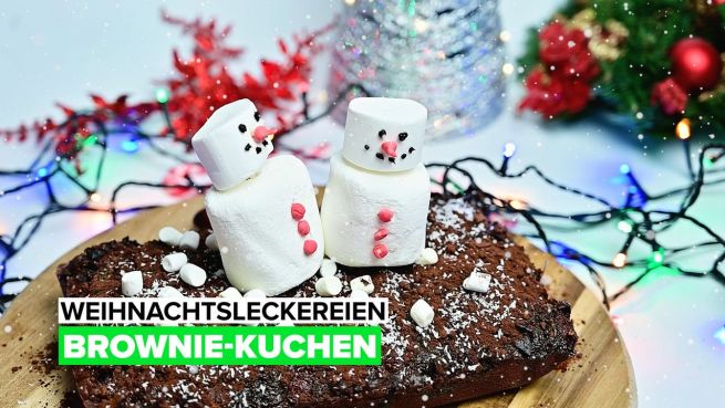 go to Weihnachtsleckereien: Brownie-Kuchen